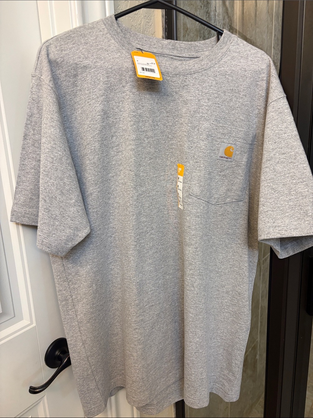 Carhartt Short-Sleeve Pocket Tee in Heather Gray